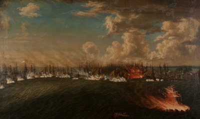 The Battle of Vyborg Bay on July 3, 1790 by Johan Tietrich Schoultz