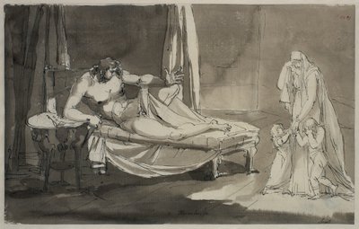 Has a tender vision. Sheet 8 in the Melancholy Suite by Johan Tobias Sergel