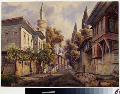 A Street in Constantinople by Johan Wolfensberger