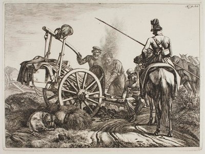 Russian Field Smithy by Johann Adam Klein