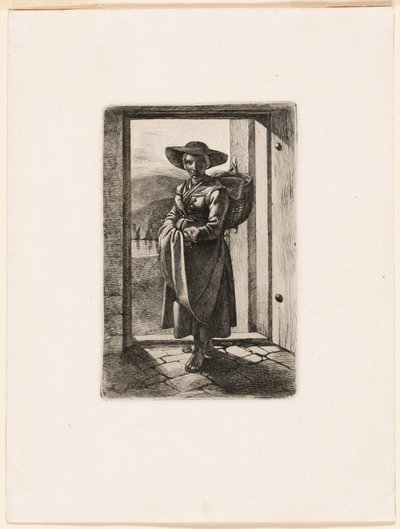 The Hungarian Woman Standing in the Door by Johann Adam Klein