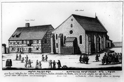 New and Old Jewish Schools, Nuremberg, 1705 by Johann Alexander Boener