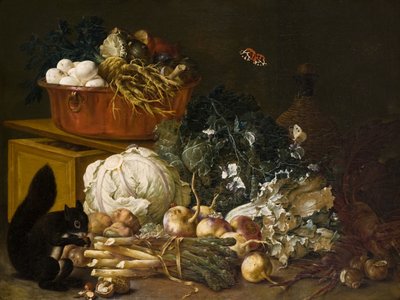 Still Life with Squirrel by Johann Amandus Wink