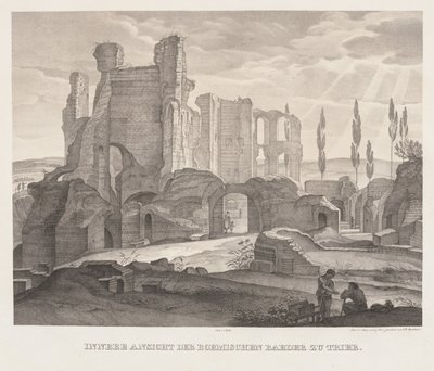 Interior View of the Roman Baths at Trier, 1826 by Johann Anton Ramboux