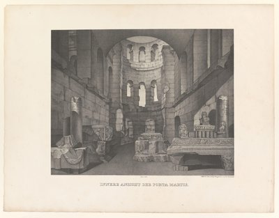 Porta Martis, Seen from Inside (detail) by Johann Anton Ramboux