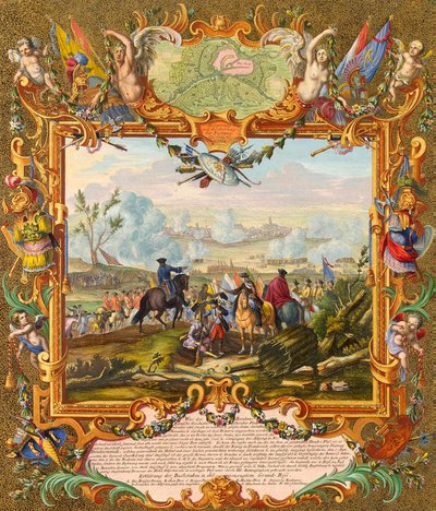 Capture of the Fortress of Audenarde by the Allied Troops in 1708, early 18th century by Johann August Corvinus