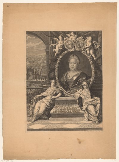 Portrait of Rosina Elisabeth Bose by Johann August Corvinus