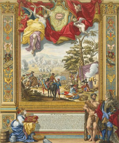 Siege of Mons by the Allied Troops in 1709 by Johann August Corvinus