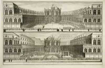 View of the Royal Garden of the Orangerie by Johann August Corvinus nach Carl Heinrich Jacob Fehling