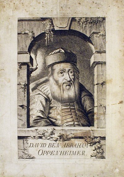 Portrait of David Oppenheim, Chief Rabbi of Prague by Johann Balzer