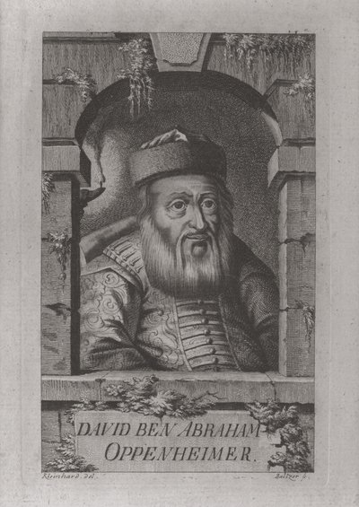 Portrait of David Oppenheim, Chief Rabbi of Prague by Johann Balzer