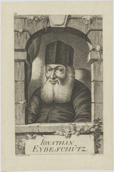 Portrait of Jonathan ben Nathan Eybeschütz by Johann Balzer