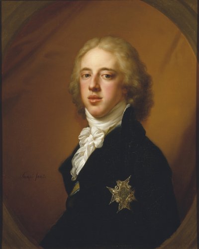 Portrait of Gustav IV Adolf of Sweden by Johann Baptist I Lampi