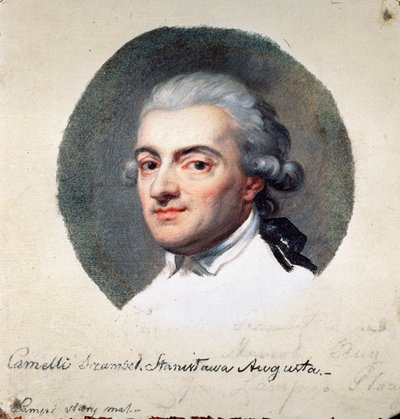Portrait of Stanislaw II August Poniatowski, King and Grand Duke of the Polish Lithuanian Commonwealth by Johann Baptist I Lampi