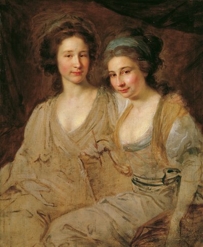 Countesses Caroline and Zoë Thomatis by Johann Baptist Lampi d. Ä.