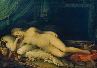 Venus Sleeping on a Couch by Johann Baptist Lampi d. J.