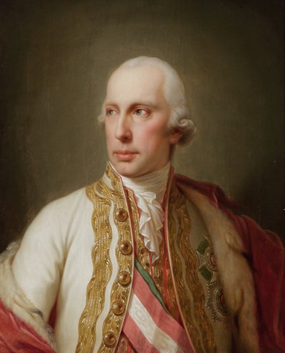 Portrait of Holy Roman Emperor Francis II 1768-1835 by Johann Baptist Lampi the Younger