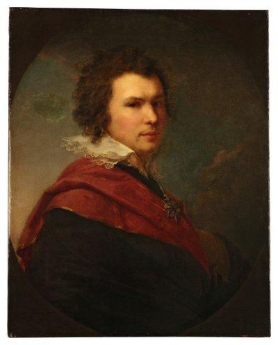 Portrait of the Poet Apollon Alexandrovich Maykov by Johann Baptist Lampi the Younger