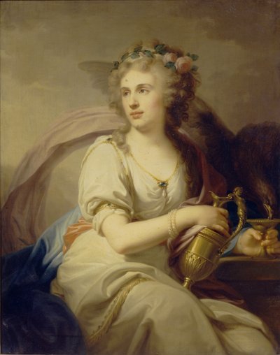 Portrait of Princess Ekaterina Fyodorovna Dolgorukova 1769-1849 as Hebe by Johann Baptist von Lampi the Elder