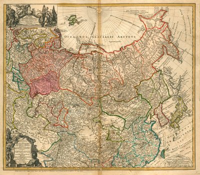 Map of Russia by Johann Baptista Homann