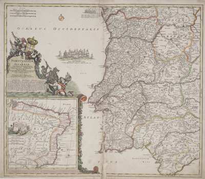 Portugal and Algarve by Johann Baptista Homann