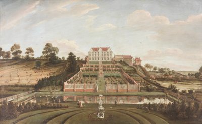 Dutch Mansion with Garden, 1730 by Johann Baptiste Bouttats