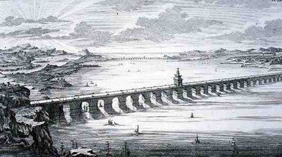 The Great Chinese Bridge, between Focheu and Nantai, China, from 