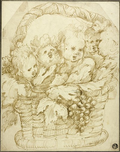 Basket of Cupids by Johann Boeckhorst
