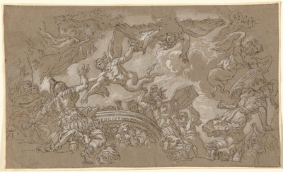 The Harpies Attacking Aeneas and His Companions by Johann Carl Loth