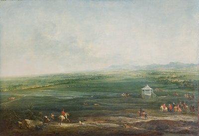 Laxenburg from Münkendorfer Lusthaus towards Southwest by Johann Christian Brand
