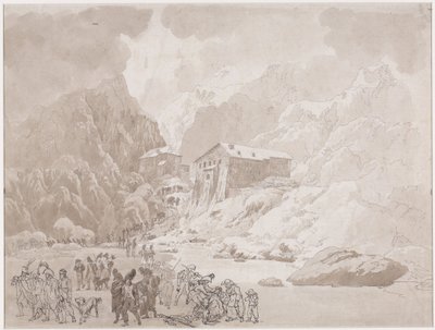 Passage of Soldiers on the St. Bernard by Johann Christian Ernst Müller