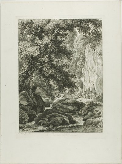 A Civita Castellana, from Picturesque Etched Prospects from Italy by Johann Christian Reinhart
