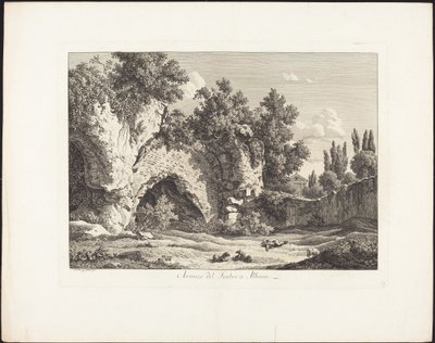 Remains of the Theatre at Albano by Johann Christian Reinhart