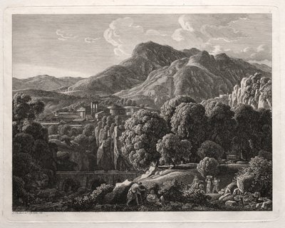 Heroic Landscape: Landscape with Town and River by Johann Christian Reinhart