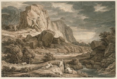 Heroic Landscape with Prometheus by Johann Christian Reinhart