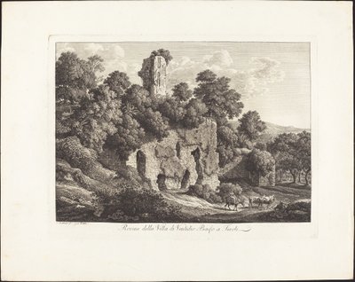 Ruins of the Villa of Ventidius Bassus at Tivoli by Johann Christian Reinhart
