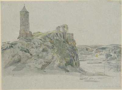 Ruins of Giebichenstein Castle near Halle on the Saale by Johann Christian Reinhart