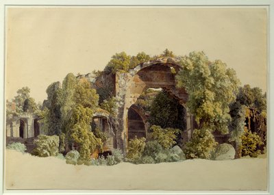 Ruins of Villa Anchiana in Tivoli by Johann Christian Reinhart