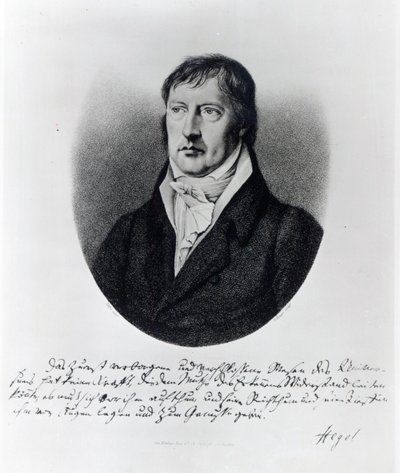 Georg Wilhelm Friedrich Hegel, engraved by F.W Bollinger, c.1825 by Johann Christian Xeller