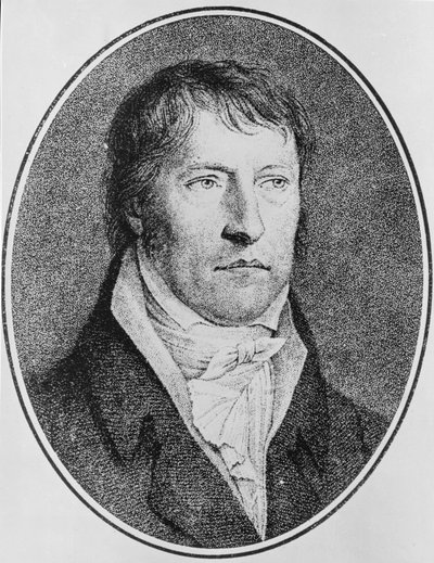 Portrait of Georg Wilhelm Friedrich Hegel, German Philosopher, engraved by F.W. Bollinger by Johann Christian Xeller