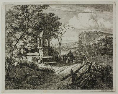 Wood Gatherer with a Boy, plate two from 