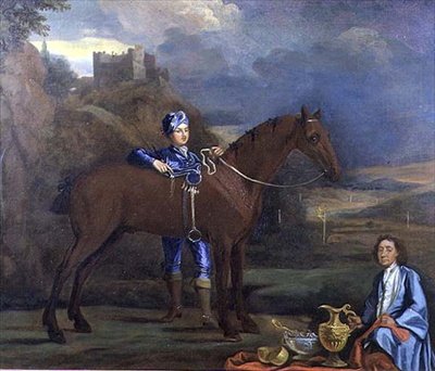 Portrait of a Racehorse and Jockey, c.1690 by Johann Closterman