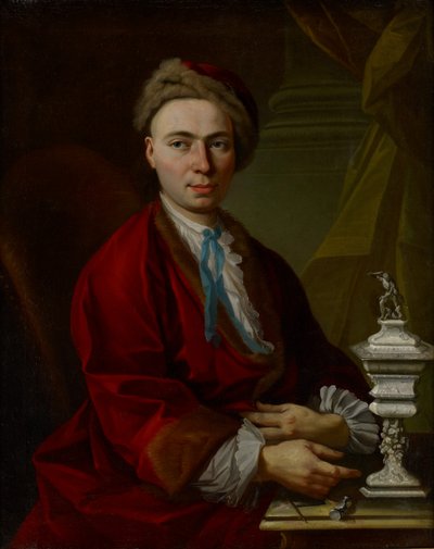 Portrait of the Silversmith Johann Friedrich Baer by Johann Daniel Heimlich