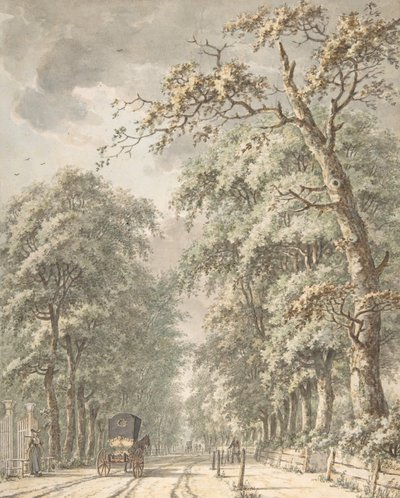 The Amstelveen Road from Amsterdam towards Amstelveen, mid-18th-late 18th century by Johann Edler Goll van Franckenstein