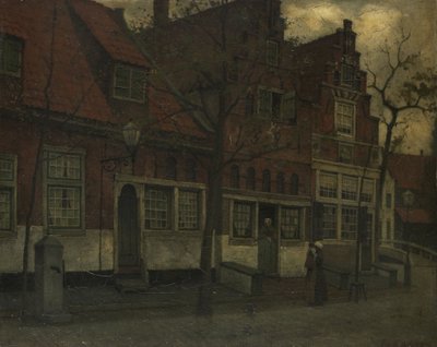 Houses on the Breedstraat by Johann Eduard Karsen