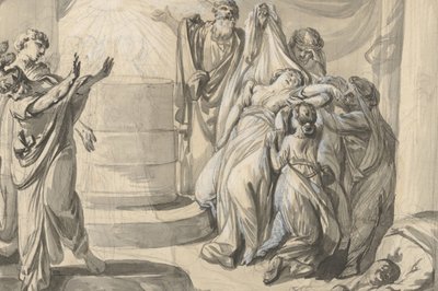 An Antique Sacrificial Scene (detail) by Johann Eleazar Schenau