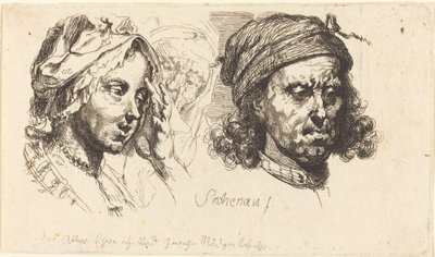 Young Woman, Old Woman, and Man with Long Hair by Johann Eleazar Schenau