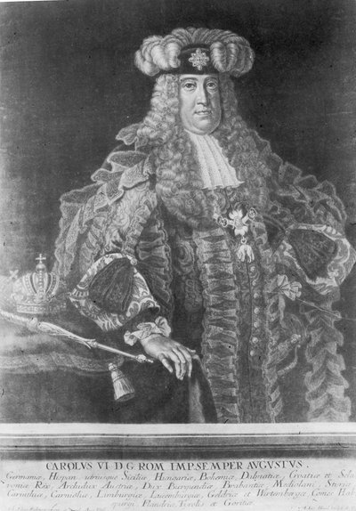 Charles VI, Holy Roman Emperor by Johann Elias Ridinger or Riedinger