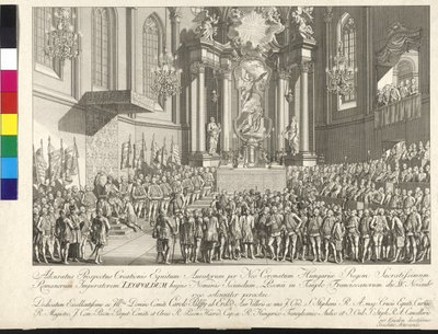 Coronation of Emperor Leopold II to the King of Hungary in Bratislava on 15th November 1790 by Johann Ernst Mansfeld