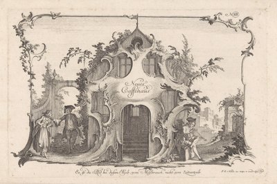 Coffeehouse with Quarreling Couple (Social Activities) by Johann Esaias Nilson